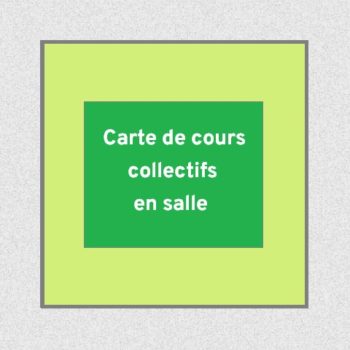 Carte de cours collectifs en salle