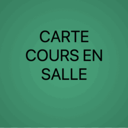 Carte de cours collectifs en salle